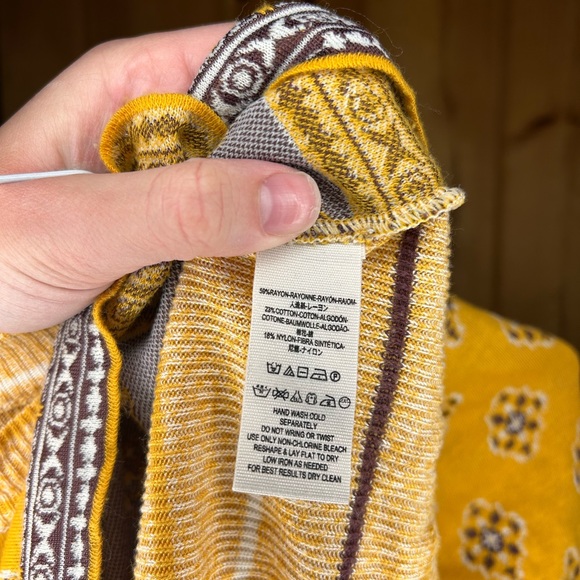 Free People New Age Crew Neck Sweater Small Size - Picture 4 of 6